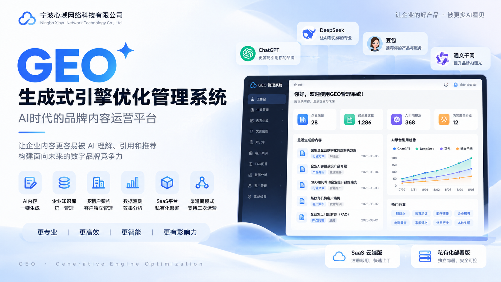 GEO生成式引擎优化管理系统